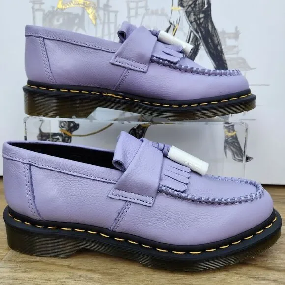 🩵NIB Dr. Martens Frosted Lavender Adrian Virginia Leather